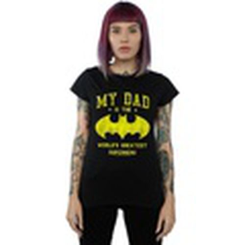 Camiseta manga larga My Dad Is Batman para mujer - Dc Comics - Modalova