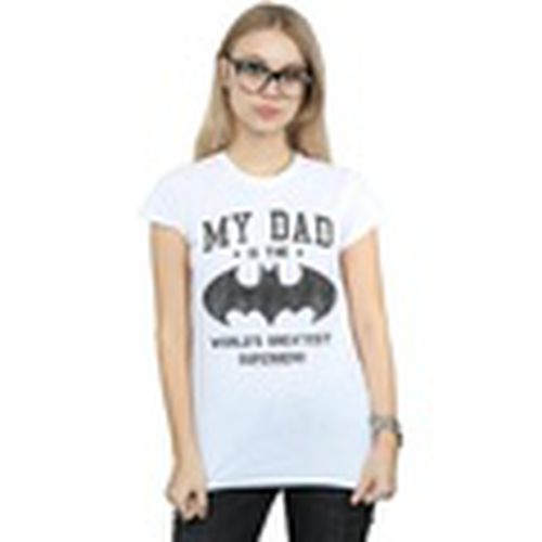 Camiseta manga larga My Dad Is Batman para mujer - Dc Comics - Modalova