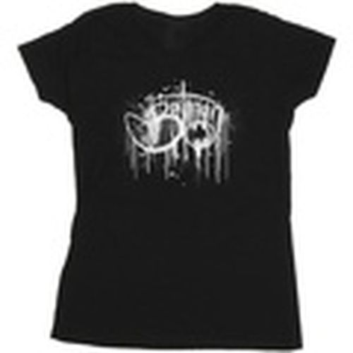 Camiseta manga larga Batman Paint Splatter para mujer - Dc Comics - Modalova
