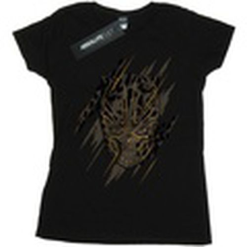 Camiseta manga larga Black Panther Gold Head para mujer - Marvel - Modalova