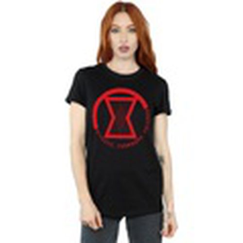 Camiseta manga larga Black Widow Movie Athletic Logo para mujer - Marvel - Modalova