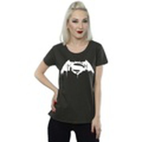 Camiseta manga larga Batman v Superman Beaten Logo para mujer - Dc Comics - Modalova