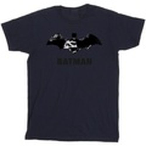 Camiseta manga larga Batman Black Stare Logo para hombre - Dc Comics - Modalova