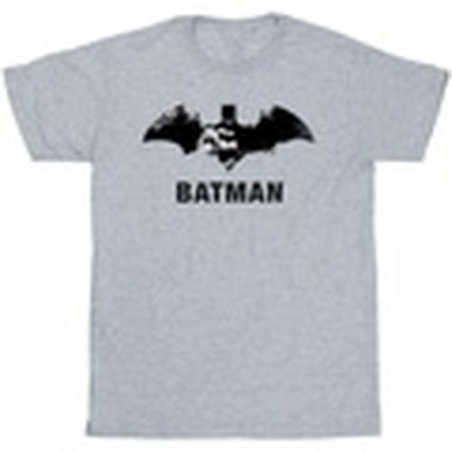 Camiseta manga larga Batman Black Stare Logo para hombre - Dc Comics - Modalova