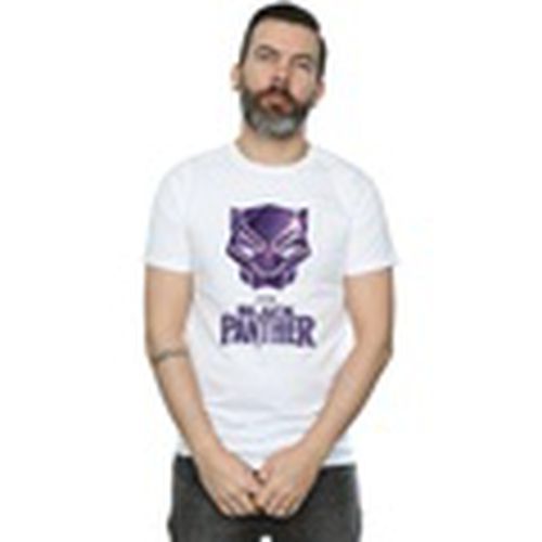 Camiseta manga larga Black Panther Mask Logo para hombre - Marvel - Modalova