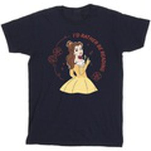 Camiseta manga larga Beauty And The Beast I'd Rather Be Reading para hombre - Disney - Modalova