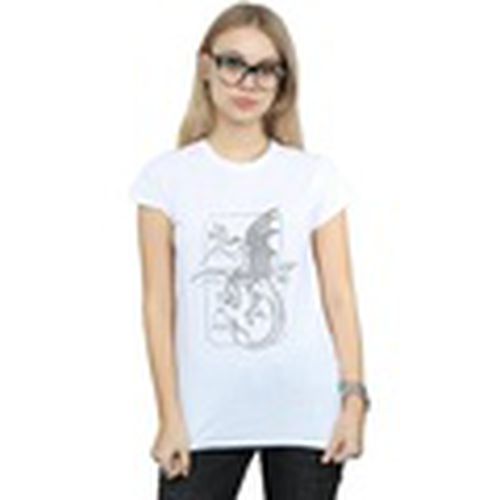 Camiseta manga larga Dragon Line Art para mujer - Harry Potter - Modalova