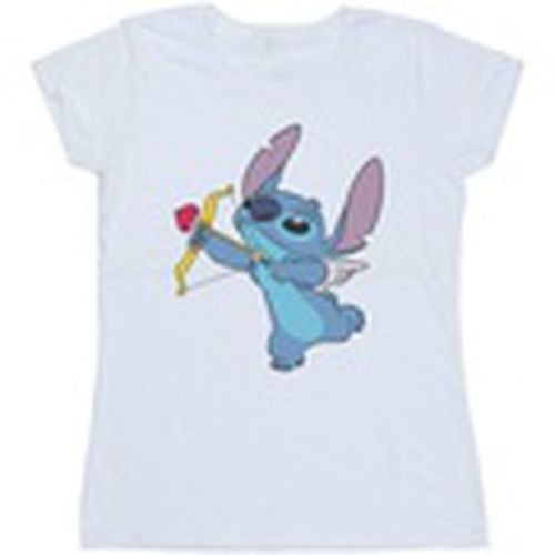 Camiseta manga larga Lilo And Stitch Stitch Cupid Valentines para mujer - Disney - Modalova