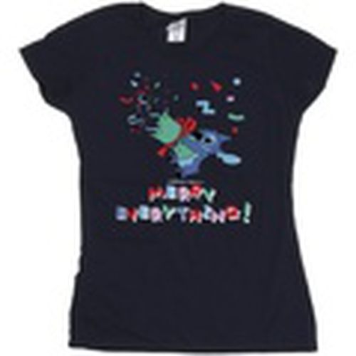 Camiseta manga larga Lilo And Stitch Stitch Merry Everything para mujer - Disney - Modalova