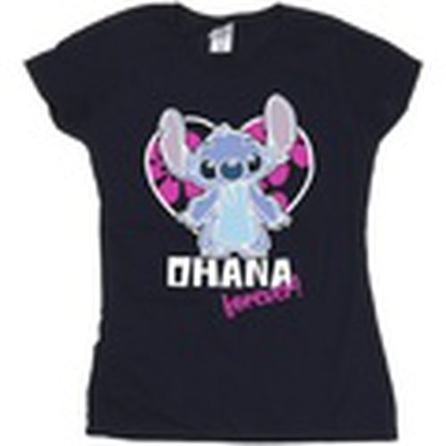 Camiseta manga larga Lilo And Stitch Ohana Forever Heart para mujer - Disney - Modalova