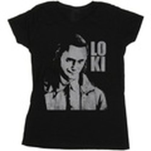 Camiseta manga larga Loki Head Poster para mujer - Marvel - Modalova