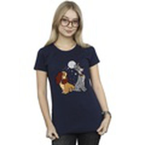 Camiseta manga larga Lady And The Tramp Moon para mujer - Disney - Modalova
