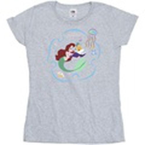 Camiseta manga larga The Little Mermaid Reading A Book para mujer - Disney - Modalova