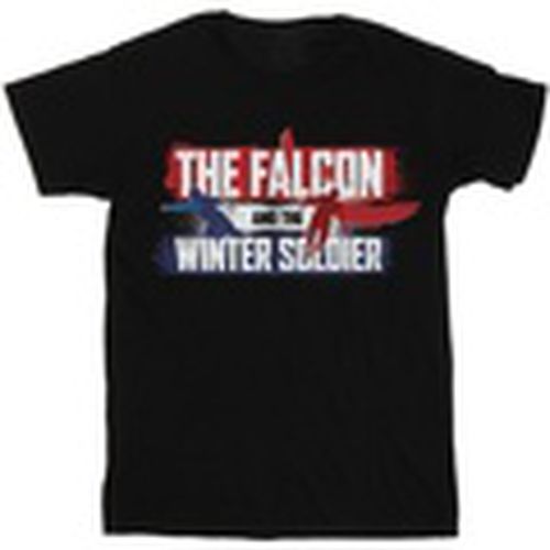 Camiseta manga larga The Falcon And The Winter Soldier Action Logo para hombre - Marvel - Modalova
