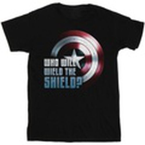 Camiseta manga larga Wield The Shield para hombre - Marvel - Modalova