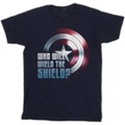 Camiseta manga larga The Falcon And The Winter Soldier Wield The Shield para hombre - Marvel - Modalova