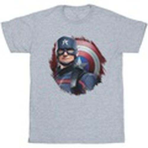 Camiseta manga larga The Falcon And The Winter Soldier Captain America Stare para hombre - Marvel - Modalova