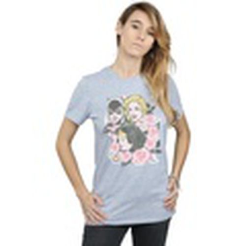 Camiseta manga larga Super Powers Floral Frame para mujer - Dc Comics - Modalova