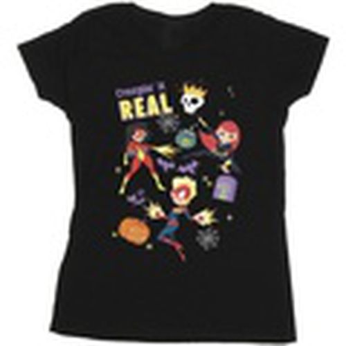 Camiseta manga larga Creepin It Real para mujer - Marvel - Modalova