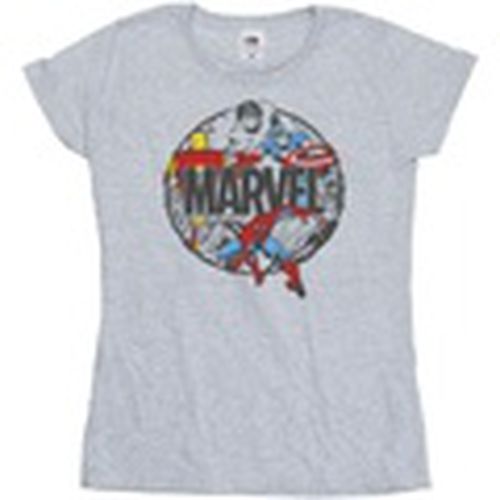 Camiseta manga larga Character Circle para mujer - Marvel - Modalova