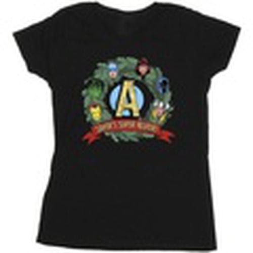 Camiseta manga larga Santa's Super Helpers para mujer - Marvel - Modalova