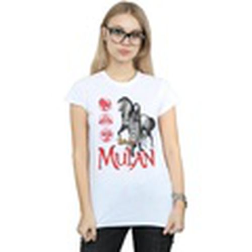 Camiseta manga larga Mulan Movie Horse Pose para mujer - Disney - Modalova
