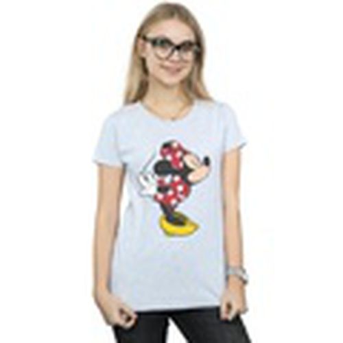 Camiseta manga larga Minnie Mouse Split Kiss para mujer - Disney - Modalova