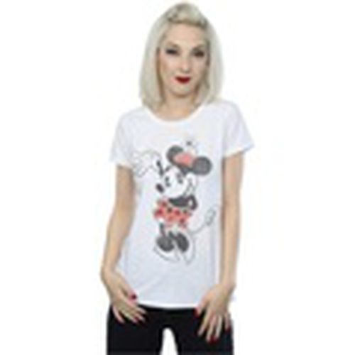 Camiseta manga larga Minnie Mouse Waving para mujer - Disney - Modalova