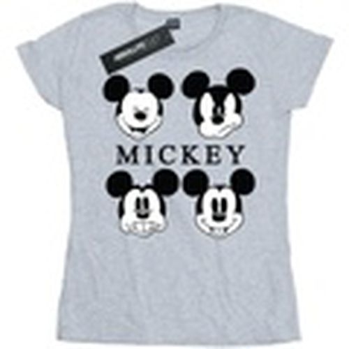 Camiseta manga larga Mickey Mouse Four Heads para mujer - Disney - Modalova