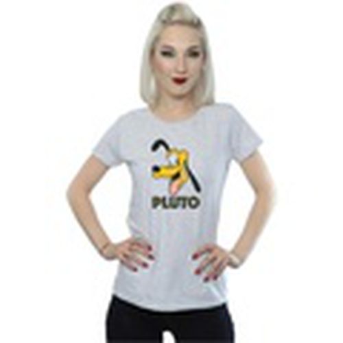 Camiseta manga larga Pluto Face para mujer - Disney - Modalova