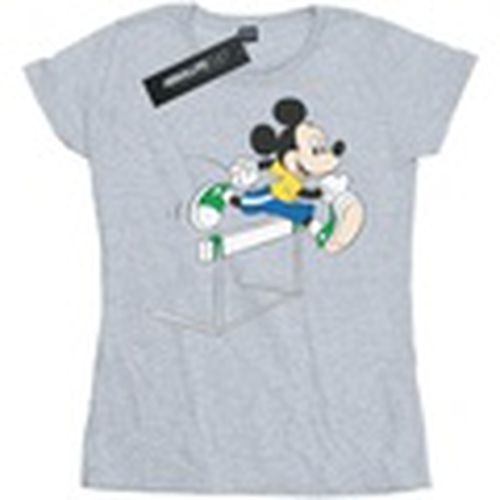 Camiseta manga larga Mickey Mouse Hurdles para mujer - Disney - Modalova