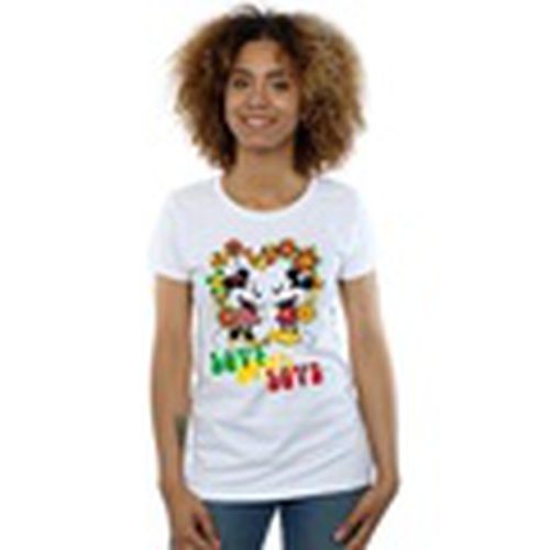 Camiseta manga larga Mickey And Minnie Mouse Hippie Love para mujer - Disney - Modalova