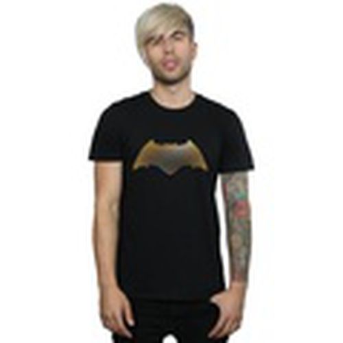 Camiseta manga larga Justice League Movie Batman Logo Textured para hombre - Dc Comics - Modalova