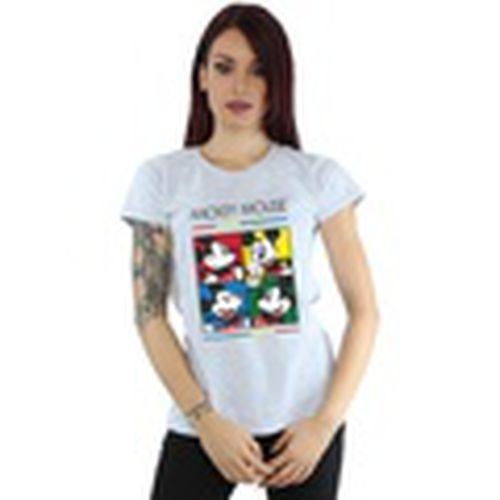 Camiseta manga larga Mickey Mouse Square Colour para mujer - Disney - Modalova