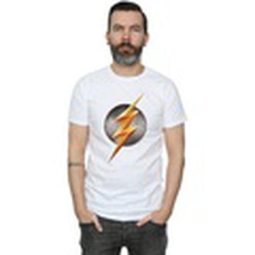 Camiseta manga larga Justice League Movie Flash Emblem para hombre - Dc Comics - Modalova