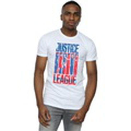 Camiseta manga larga Justice League Movie Team Flag para hombre - Dc Comics - Modalova