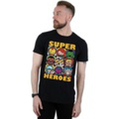 Camiseta manga larga Kawaii Super Heroes para hombre - Marvel - Modalova