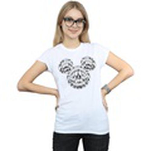 Camiseta manga larga Mickey Mouse Head Of Eyes para mujer - Disney - Modalova