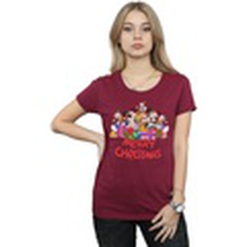 Camiseta manga larga Mickey Mouse And Friends Christmas para mujer - Disney - Modalova