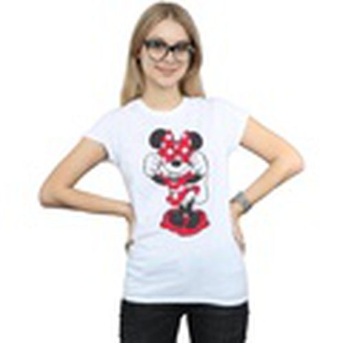 Camiseta manga larga Minnie Mouse Bow Eyes para mujer - Disney - Modalova