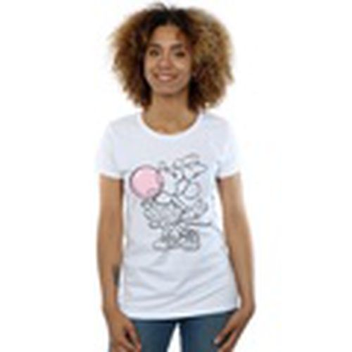 Camiseta manga larga Minnie Mouse Gum Bubble para mujer - Disney - Modalova