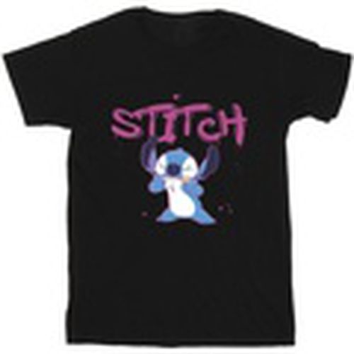 Camiseta manga larga Lilo And Stitch Graffiti para hombre - Disney - Modalova