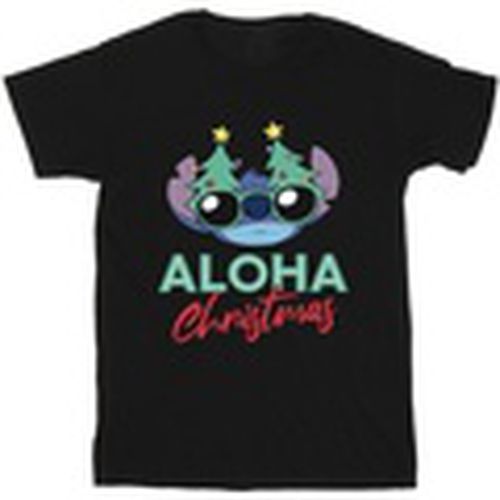 Camiseta manga larga Lilo And Stitch Christmas Tree Shades para hombre - Disney - Modalova