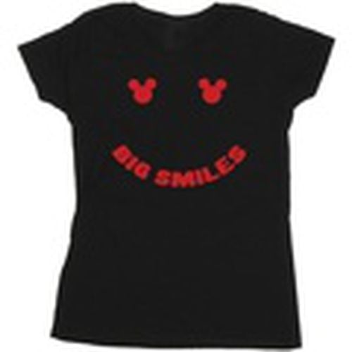 Camiseta manga larga Mickey Mouse Big Smile para mujer - Disney - Modalova