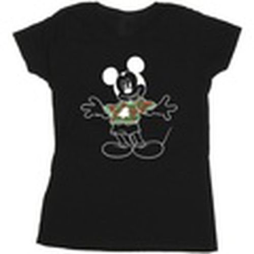 Camiseta manga larga Mickey Mouse Xmas Jumper para mujer - Disney - Modalova