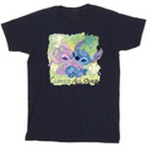 Camiseta manga larga Lilo And Stitch St Patrick's Day Clover para hombre - Disney - Modalova