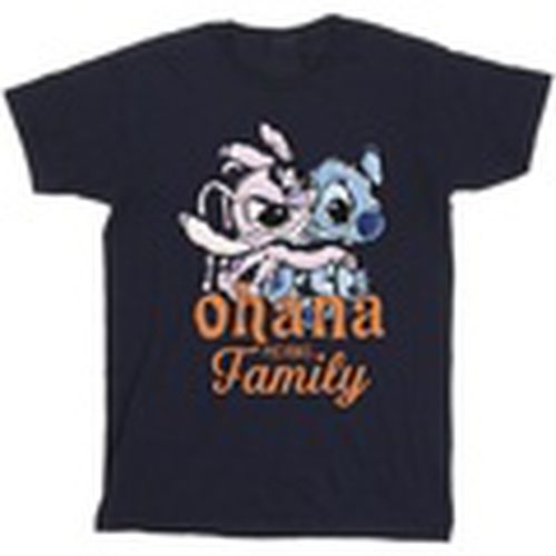 Camiseta manga larga Lilo And Stitch Ohana Angel Hug para hombre - Disney - Modalova