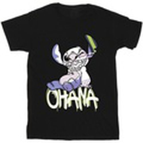 Camiseta manga larga Lilo And Stitch Ohana Graffiti para hombre - Disney - Modalova