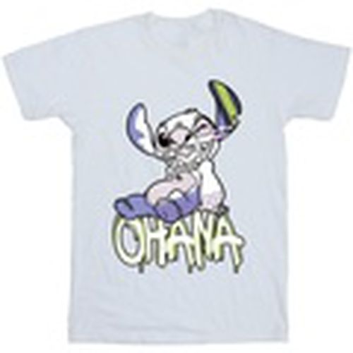 Camiseta manga larga Lilo And Stitch Ohana Graffiti para hombre - Disney - Modalova