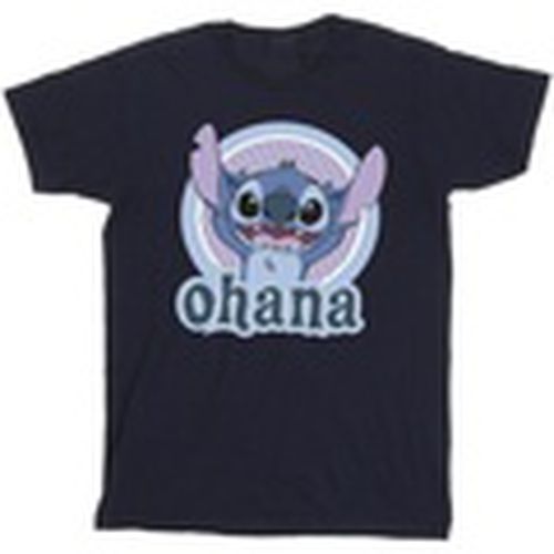 Camiseta manga larga Lilo And Stitch Ohana Circle para hombre - Disney - Modalova